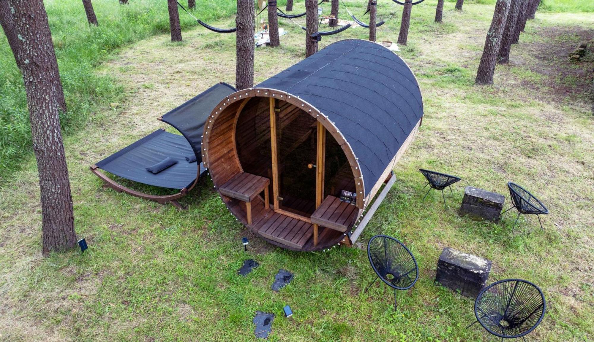 L Ost In Sensations -Hebergements Insolites Et Suites De Luxe Spa Sauna Piscine Foret Marcenais Luaran gambar