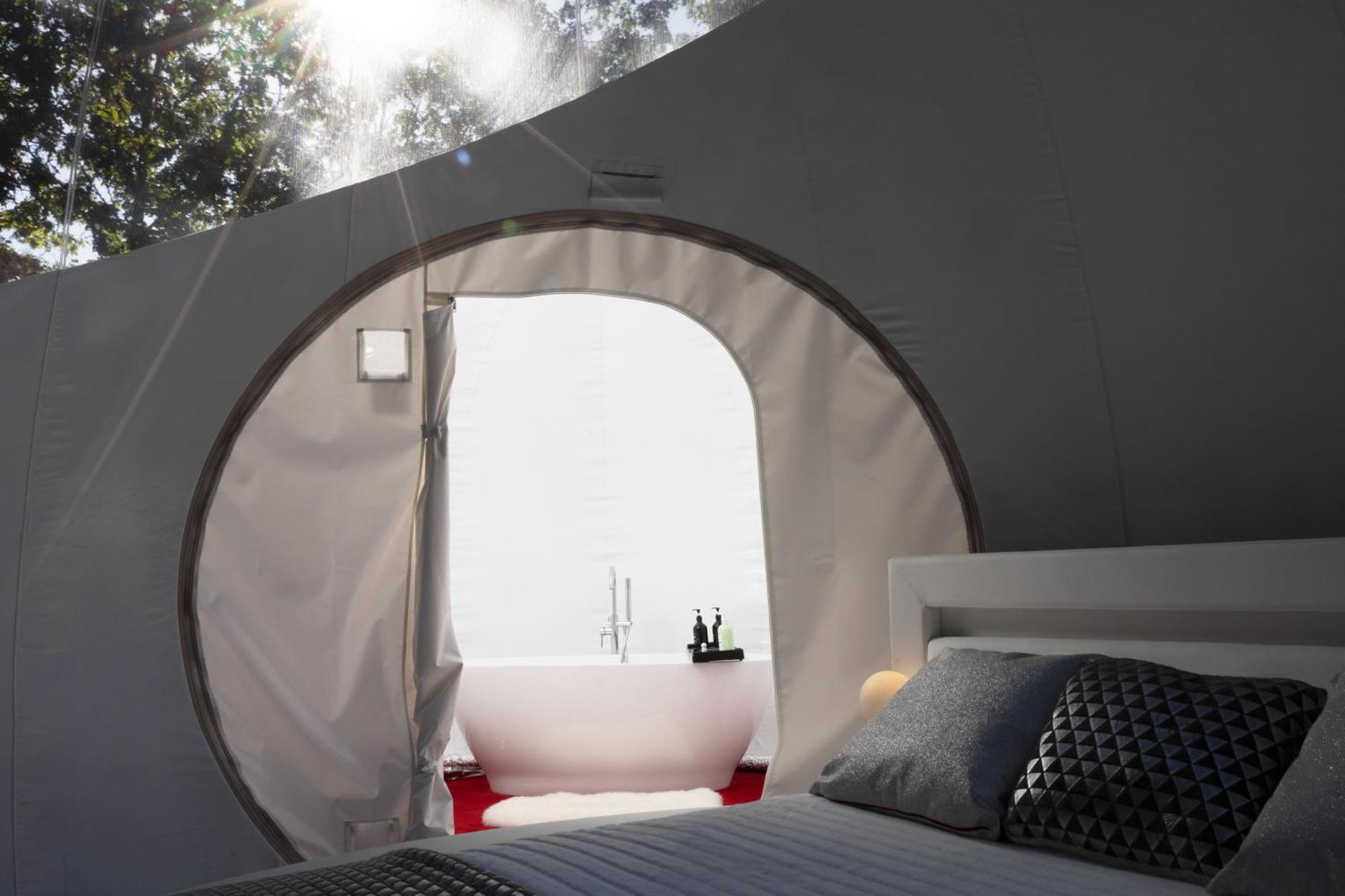 L Ost In Sensations -Hebergements Insolites Et Suites De Luxe Spa Sauna Piscine Foret Marcenais Luaran gambar