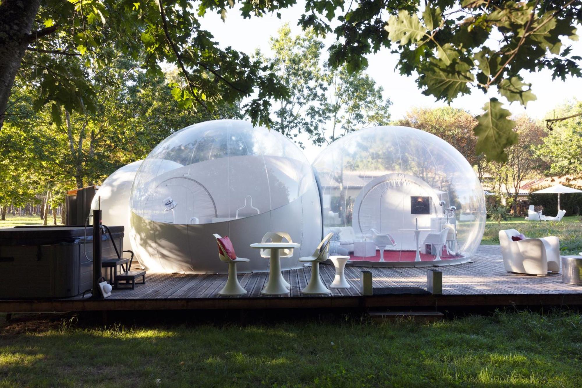 L Ost In Sensations -Hebergements Insolites Et Suites De Luxe Spa Sauna Piscine Foret Marcenais Luaran gambar