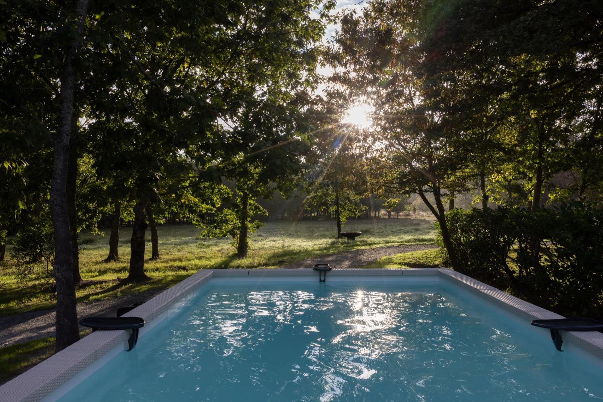 L Ost In Sensations -Hebergements Insolites Et Suites De Luxe Spa Sauna Piscine Foret Marcenais Luaran gambar